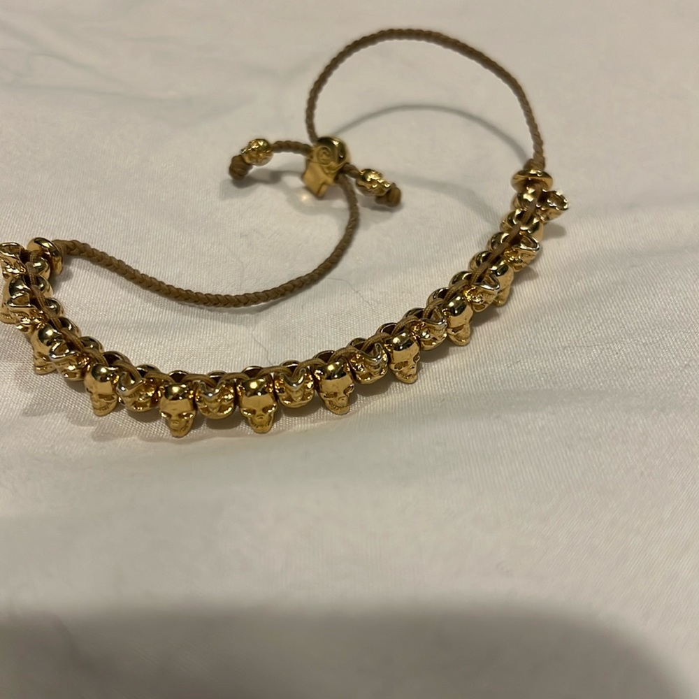 McQueen skulls adjustable bracelet